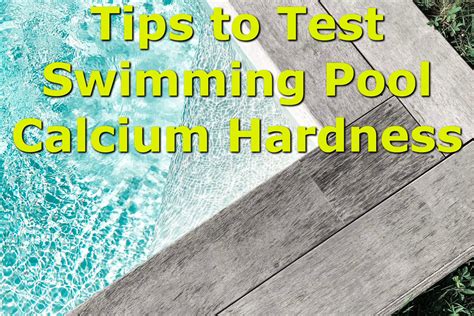 testing calcium hardness in swimming pool